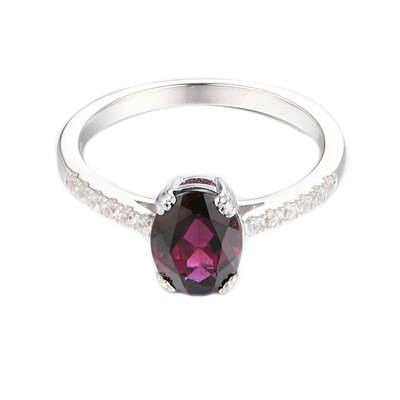 Bague en argent et Grenat de Tocantin