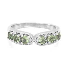 Bague en argent et Apatite de Russie