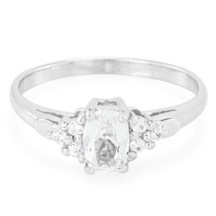 Bague en argent et Béryl de l'Himalaya