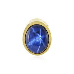 Pendentif en argent et Saphir étoilé bleu