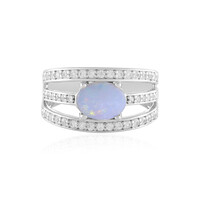 Bague en argent et Opale d'Australie