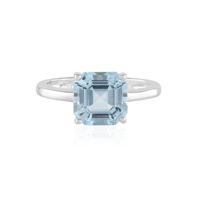 Bague en argent et Topaze bleu ciel