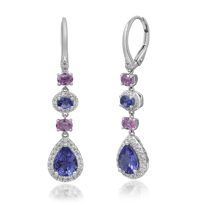 Boucles d'oreilles en or et Tanzanite AAA (CIRARI)