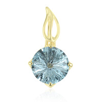 Pendentif en or et Topaze bleu ciel