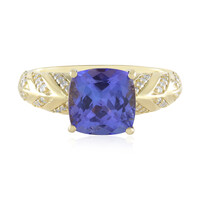 Bague en or et Tanzanite AAA (de Melo)