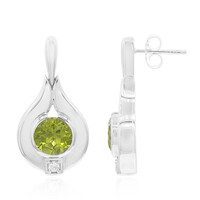 Boucles d'oreilles en argent et Péridot (Remy Rotenier)