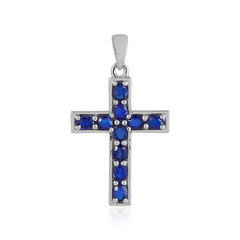 Pendentif en argent et Spinelle bleu roi