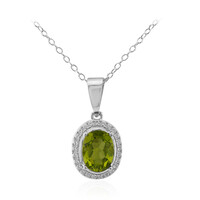Collier en argent et Péridot de Birmanie