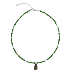 Collier en argent et Ammolite