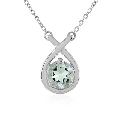 Collier en argent et Améthyste verte