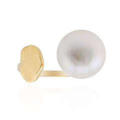 Bague en argent et Perle blanche de culture d'eau douce