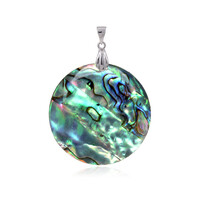 Pendentif en argent et Coquillage d'Abalone