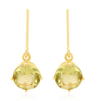 Boucles d'oreilles en argent et Quartz de l'Ouro Verde