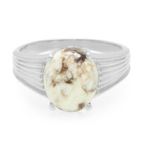 Bague pour homme en argent et Magnésite