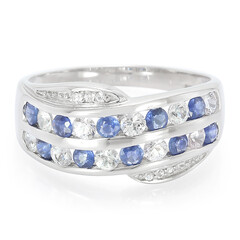 Bague en argent et Saphir de Kanchanaburi