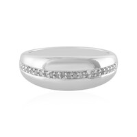 Bague en argent et Diamant I4 (J)