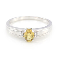 Bague en argent et Tourmaline cuprifère