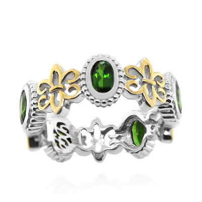 Bague en argent et Diopside de Russie (Dallas Prince Designs)