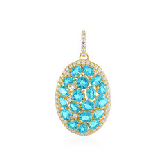 Collier en argent et Topaze Paraiba