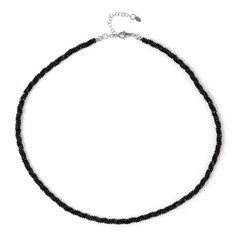 Collier en argent et Spinelle noir