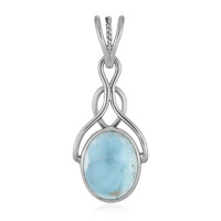 Pendentif en argent et Larimar