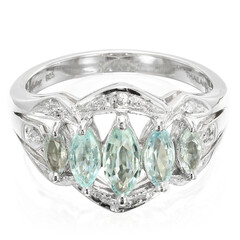Bague en argent et Tourmaline Paraïba
