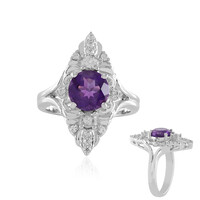 Bague en argent et Améthyste de Zambie