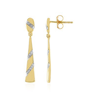 Boucles d'oreilles en argent et Diamant I3 (J)