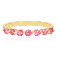 Bague en argent et Tourmaline rose