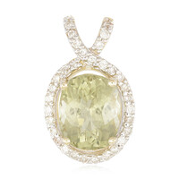 Pendentif en or et Tourmaline cuprifère