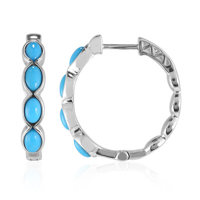 Boucles d'oreilles en argent et Turquoise Sleeping Beauty