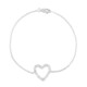 Bracelet en argent et Topaze blanche