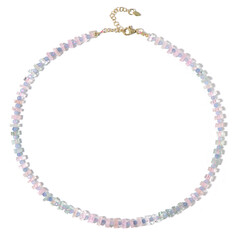Collier en argent et Béryl fantaisie (Riya)