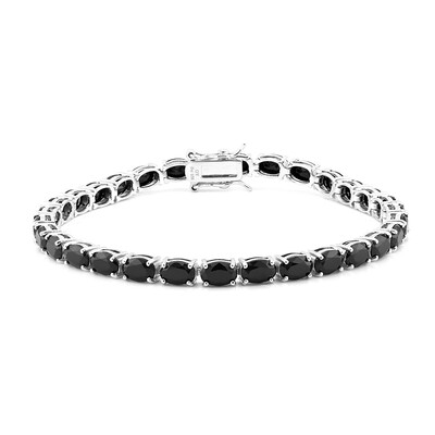Bracelet en argent et Spinelle noir