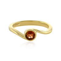 Bague en argent et Tourmaline orange