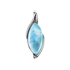 Pendentif en argent et Larimar