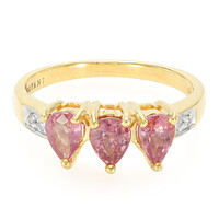 Bague en or et Saphir Padparadscha non chauffé (AMAYANI)