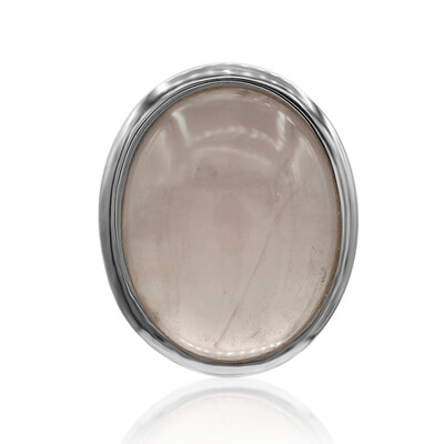 Pendentif en argent et Quartz rose (MONOSONO COLLECTION)