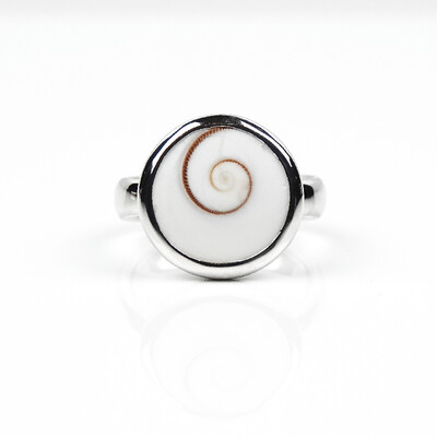Bague en argent et Œil de Shiva
