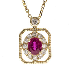 Collier en or et Rubis AAA du Mozambique (CIRARI)