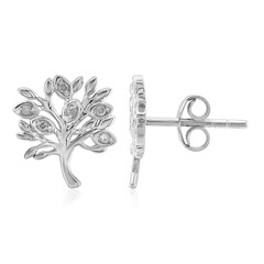 Boucles d'oreilles en argent et Diamant I3 (I)