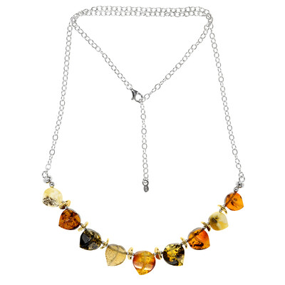 Collier en argent et Ambre baltique (dagen)