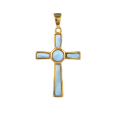 Pendentif en argent et Larimar