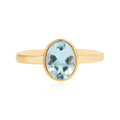 Bague en argent et Topaze bleu ciel