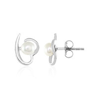 Boucles d'oreilles en argent et Perle de culture d'eau douce