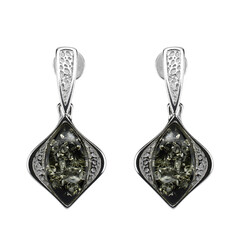 Boucles d'oreilles en argent et Ambre baltique