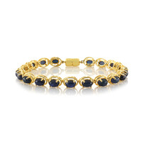 Bracelet en argent et Saphir étoilé bleu