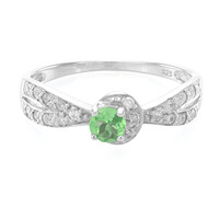 Bague en argent et Grenat Tsavorite