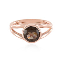 Bague en argent et Quartz fumé