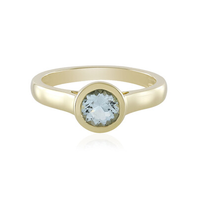 Bague en or et Aigue-marine
